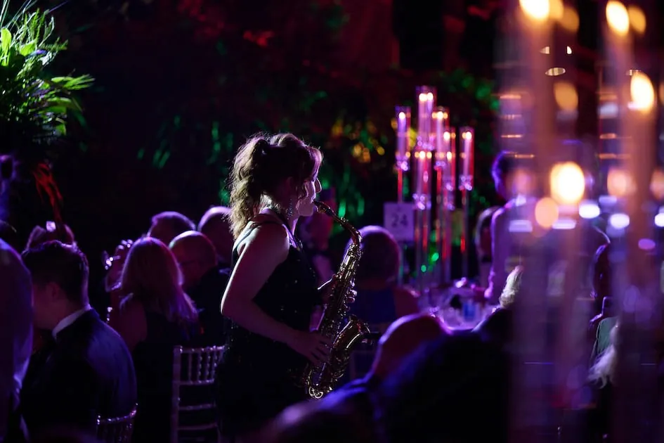 Sarah Saxophone — London Residency event performance